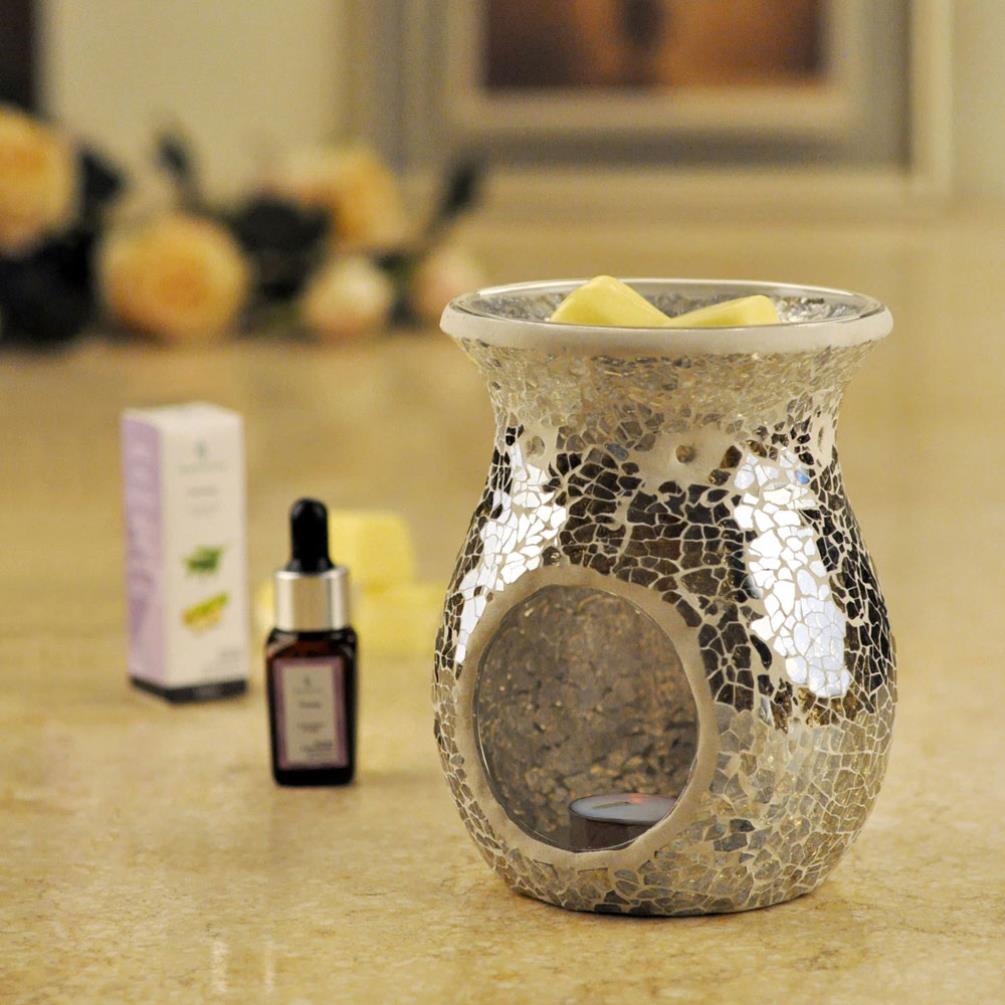 Sense Aroma Grey Crackle Wax Melt Warmer Extra Image 2